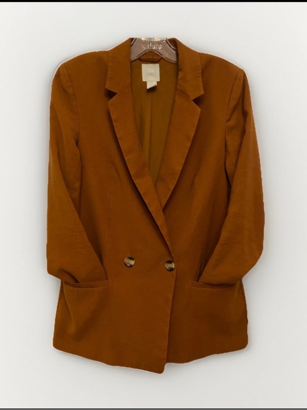 💐2 for $25 H&M Double-Breasted Blazer in Rust
